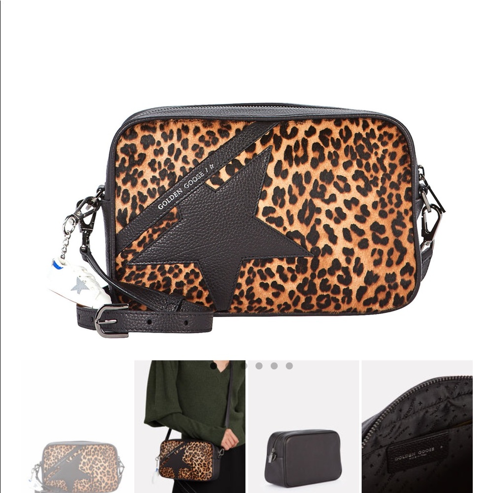 GOLDEN GOOSE
Logo Star Leopard Crossbody Bag